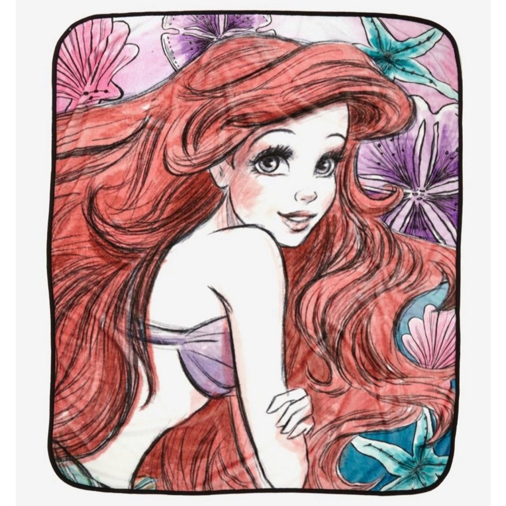 NIB Disney Little Mermaid Throw Blanket
